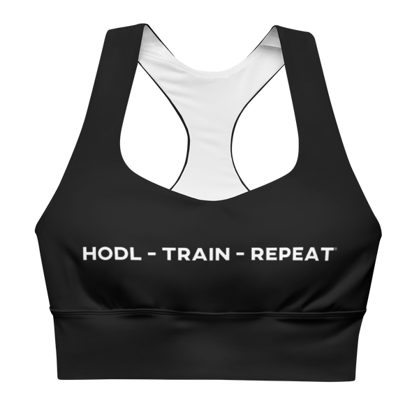HODL TRAIN REPEAT sports bra
