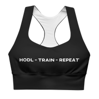 HODL TRAIN REPEAT sports bra