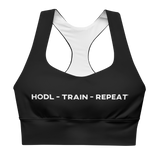 HODL TRAIN REPEAT sports bra