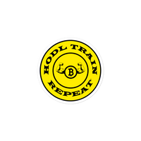 Old School Hodl Train Repeat Sticker