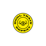 Old School Hodl Train Repeat Sticker