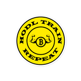 Old School Hodl Train Repeat Sticker