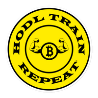 Old School Hodl Train Repeat Sticker